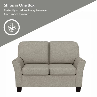 Lorena Upholstered Loveseat Greige - Hillsdale Furniture 4 Lorena Upholstered Loveseat Greige - Hillsdale Furniture - Image 2