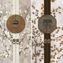 6" Double Sided Asian Lock Canvas Room Divider White - Oriental Furniture -Lush Living Store GUEST 9e8e1994 2f8f 44f0 97de cd5976bbfaa2