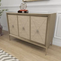 Glam Wood Cabinet Gray - Olivia & May -Lush Living Store GUEST 9ec7e164 800f 4eb0 8b3e 84c03d052966