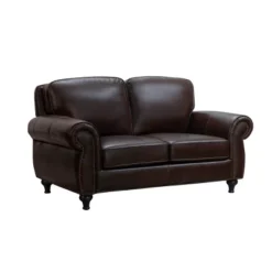 Hobson Leather Loveseat - Abbyson Living -Lush Living Store GUEST 9ee2a25b f3cb 424f bcf2 525f61cffce4