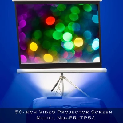 Pyle 50 Inch Fold Out Roll Up Video Projector Viewing Display Screen W/ Stand 6 Pyle 50 Inch Fold Out Roll Up Video Projector Viewing Display Screen W/ Stand - Image 4