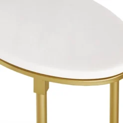 Bordeaux End Table White/Gold -Lush Living Store GUEST 9f7c4e54 48f7 48f4 a5be 014c71174af1