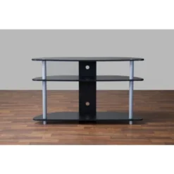 Orbit And Silver TV Stand For TVs Up To 40" Black/Silver - Baxton Studio -Lush Living Store GUEST 9fe0ac21 f503 4f2b 9587 8f49d6212c95