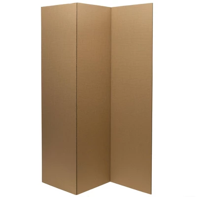 6' Cardboard Room Divider 3 Panel - Oriental Furniture 3 6' Cardboard Room Divider 3 Panel - Oriental Furniture