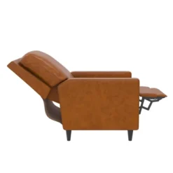 Lana Pushback Recliner Living Room Accent Chair Camel Faux Leather - Novogratz -Lush Living Store GUEST a0a86af7 807f 45fc bb95 aaaaf1ef87e3