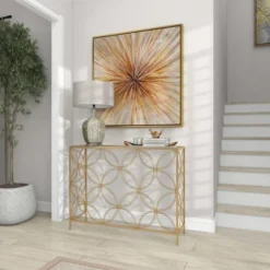 Contemporary Metal Console Table Gold - Olivia & May -Lush Living Store GUEST a0bfd161 19e9 40c2 8204 24940610c54c