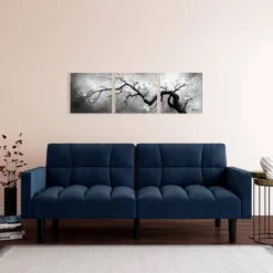 Holly Convertible Sofa Sleeper Futon With Arms - Room & Joy -Lush Living Store GUEST a15fd6d5 bc4b 4659 8ec4 f6a2e0b48533