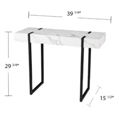 Wennan Modern Faux Marble Console Table Black/White - Aiden Lane 17 Wennan Modern Faux Marble Console Table Black/White - Aiden Lane -Lush Living Store GUEST a1cb2aa5 70cb 4ab0 a4df f315f132486a