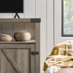 2 Door Farmhouse Highboy TV Stand For TVs Up To 65" Gray Wash - Saracina Home 25 2 Door Farmhouse Highboy TV Stand For TVs Up To 65" Gray Wash - Saracina Home -Lush Living Store GUEST a20362f4 dd21 4414 998f 5d6d25929e48