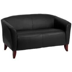 Flash Furniture HERCULES Imperial Series LeatherSoft Loveseat With Cherry Wood Feet -Lush Living Store GUEST a212e3be 1ec7 4a2f 84bb 69088b4d4665