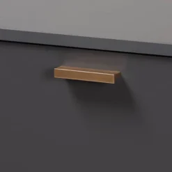 Kelson Wood 3 Door Cabinet Dark Gray/Gold - Baxton Studio -Lush Living Store GUEST a2fd01d1 61b0 4d5a b292 ade85f12f21a