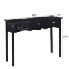 Costway Console Table Hall Table Side Table Desk Accent Table 3 Drawers Entryway Black -Lush Living Store GUEST a31053c2 c3e8 467d 94ba b45230fe4eb5