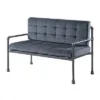 51" Brantley Sandy Gray Finish Loveseat Gray Velvet - Acme Furniture -Lush Living Store GUEST a3a1536f 0007 4801 8639 60a7c3807380