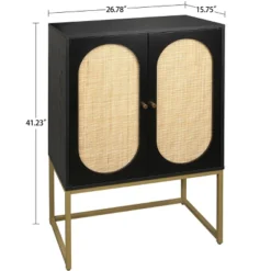 Natural Rattan 2 Door High Cabinet With Built-In Adjustable Shelves - ModernLuxe 14 Natural Rattan 2 Door High Cabinet With Built-In Adjustable Shelves - ModernLuxe -Lush Living Store GUEST a3c55f08 a47e 49c3 8de4 5582b8859bbb