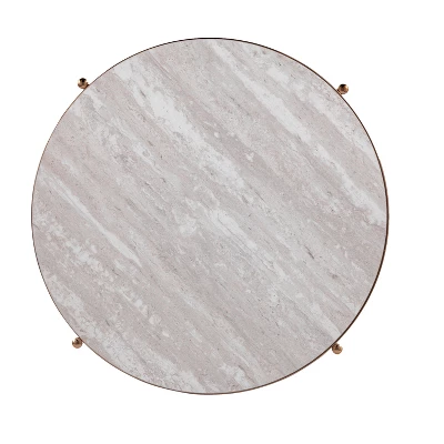 Sula Round Faux Stone End Table - Aiden Lane 6 Sula Round Faux Stone End Table - Aiden Lane - Image 4