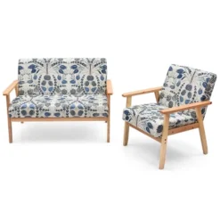 Costway Modern Living Room Sofa Set W/ Loveseat Sofa Couch & Accent Armchair -Lush Living Store GUEST a475fe33 31a9 4d27 8b9c 34b672d21ae2