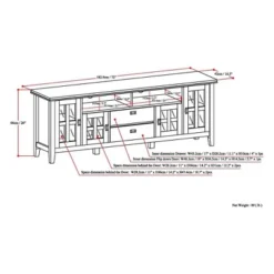 Stratford Solid Wood TV Stand For TVs Up To 80" - WyndenHall -Lush Living Store GUEST a49c5b37 b361 48b8 9ee9 e519ebc77034