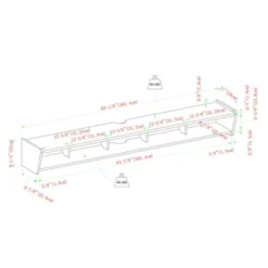 Modern Minimalist Floating TV Stand For TVs Up To 70" With Open Storage - Saracina Home -Lush Living Store GUEST a4a8c275 385c 438c 89ed a40243a9acca