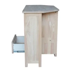 Corner Entertainment TV Stand For TVs Up To 42" Light Brown - International Concepts -Lush Living Store GUEST a51917eb 8ef8 4949 be09 8a1de187c58f