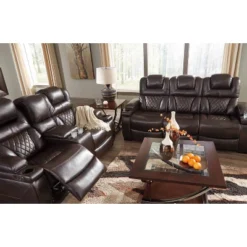 Warnerton Power Recliner Sofa With Adjustable Headrest Chocolate - Signature Design By Ashley 22 Warnerton Power Recliner Sofa With Adjustable Headrest Chocolate - Signature Design By Ashley -Lush Living Store GUEST a53f2040 542f 43eb a0be 88569852a283