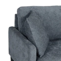 Malverne Contemporary 3 Seater Fabric Sofa With Accent Pillows Charcoal/Dark Brown - Christopher Knight Home -Lush Living Store GUEST a6146a32 7bb1 45b6 b7a7 447112941458