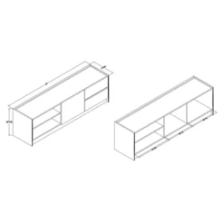 Walker Wood Faux Marble Top TV Stand For TVs Up To 60" Dark Brown/Marble/Gold - Baxton Studio 14 Walker Wood Faux Marble Top TV Stand For TVs Up To 60" Dark Brown/Marble/Gold - Baxton Studio -Lush Living Store GUEST a61da1e1 c4a4 4afa 9167 f60e874426bd