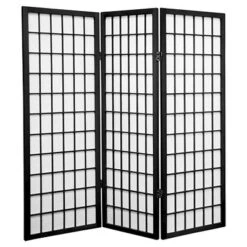4 Ft. Tall Window Pane Shoji Screen 3 Panels - Oriental Furniture -Lush Living Store GUEST a647fc9f 227b 49f5 b78a 9d9333c6d9c9