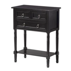 Kendra 3 Drawer Hall Table With Shelf - Breighton Home -Lush Living Store GUEST a680f51e e621 4a01 a17c b71e002c9cc5