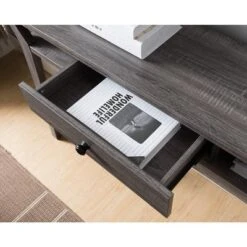 FC Design 47.25"W Console Table With One Center Drawer And Two Side Shelf For Storage In Distressed Grey Finish -Lush Living Store GUEST a68ba2fa aeeb 4c12 ae5e 6aad60136421