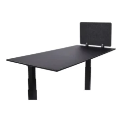 Stand Up Desk Store ReFocus Raw Clamp-On Acoustic Desk Divider Mounted Privacy Panel To Reduce Noise And Visual Distractions