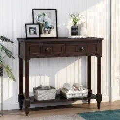 Console Table With Storage Drawers And Bottom Shelf-ModernLuxe -Lush Living Store GUEST a724484a 70d8 4cbe af4e 7ca146fc9ee4