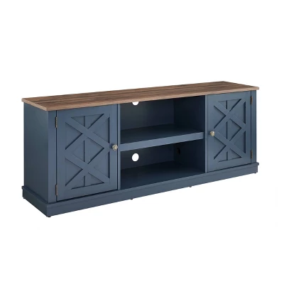 58" TV Stand For TVs Up To 65" Navy - Home Essentials 7 58" TV Stand For TVs Up To 65" Navy - Home Essentials - Image 5