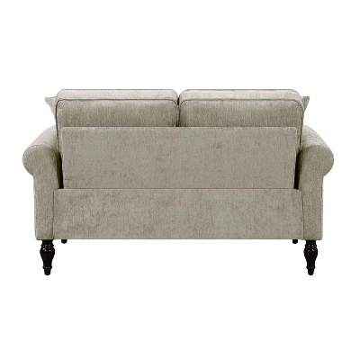 Evok Contemporary Chenille Upholstered Loveseat - MiBasics 7 Evok Contemporary Chenille Upholstered Loveseat - MiBasics - Image 5