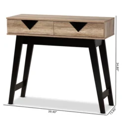 Wales Wood 2 Drawer Console Table Light Brown - Baxton Studio -Lush Living Store GUEST a7d7cc12 19bb 4835 8b6d a815f1bd9c77