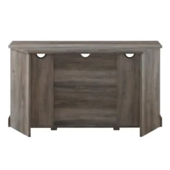 Robinson Rustic Transitional Sliding Barn Door Corner TV Stand For TVs Up To 58" - Saracina Home -Lush Living Store GUEST a855e68e 3add 416f 987c 870b56f743a9