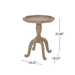 Catawissa French Country Accent Table With Octagonal Top Natural - Christopher Knight Home -Lush Living Store GUEST a858775e 1bc5 4ba9 b780 77e59200dec9