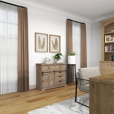 Farmhouse 5 Drawer Cabinet Brown - Olivia & May 9 Farmhouse 5 Drawer Cabinet Brown - Olivia & May - Image 7