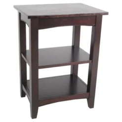 Shaker Cottage Wood 2 Shelf End Table - Alaterre Furniture -Lush Living Store GUEST a87354e0 ba45 4b29 9ef4 b1575d4543f1