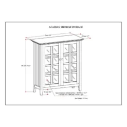 Normandy Solid Wood Medium Storage Cabinet - Wyndenhall -Lush Living Store GUEST a890fe9c acc1 4d9a 9278 e402e66ae1b8
