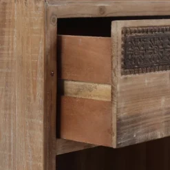 LuxenHome Wood Farmhouse 1-Drawer 1-Door Side Table With Storage. -Lush Living Store GUEST a92f6097 bde8 4a26 9265 1959ad8c765f