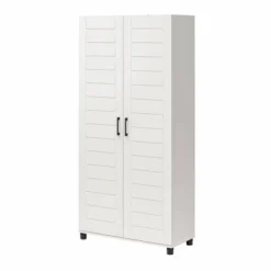 Portford 36" Wide 2 Door Shiplap Cabinet White - Room & Joy -Lush Living Store GUEST a934fbc3 8b16 4fae 960d 18a135b2b444