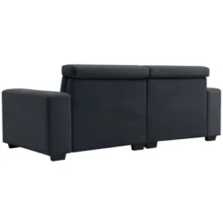 87" Velvet 2-Seater Sectional Sofa With Multi-Angle Adjustable Headrest - ModernLuxe -Lush Living Store GUEST a9417bae dc9d 46ae 9d1c c4a101444989