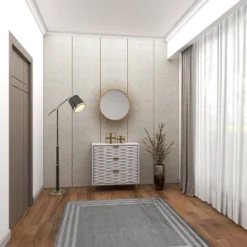 Contemporary Carved Woven Pattern 3 Drawer Wood Cabinet White - Olivia & May -Lush Living Store GUEST a97178f5 f711 4226 9baa 03a7808f7094