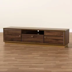 Cormac Wood And Metal 2 Door TV Stand For TVs Up To 60" - Baxton Studio -Lush Living Store GUEST a97daba4 9525 47fa bd8e 3ef0cd74d748