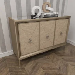 Glam Wood Cabinet Gray - Olivia & May -Lush Living Store GUEST aa311e05 f9da 4825 b1b7 5cc23029529b