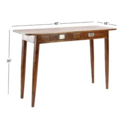 Modern Wood Rectangle Console Table - Olivia & May -Lush Living Store GUEST aa383545 0fbf 48d9 a871 4c55b7a1d2c2