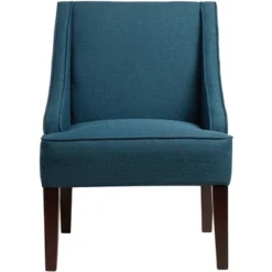 Elm Lane Dixon Blue Fabric Swoop Arm Chair -Lush Living Store GUEST aabef674 cf23 4aa5 95d3 8d9a4e2ecaa4
