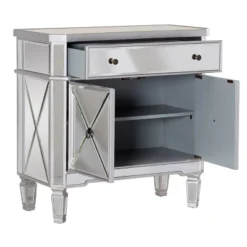 Sasha Mirrored 1Drawer 2Door Console - Powell Company 17 Sasha Mirrored 1Drawer 2Door Console - Powell Company -Lush Living Store GUEST aaf6e9a9 2188 4660 ac95 db51666ee0ee