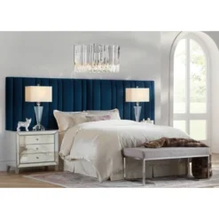 Studio 55D Modern Mirrored Accent Table 30" X 18" With Drawer Silver Beaded Trim For Living Room Bedroom Bedside Entryway House -Lush Living Store GUEST ac5fedc6 ff78 4e36 a93d f2574dcee665