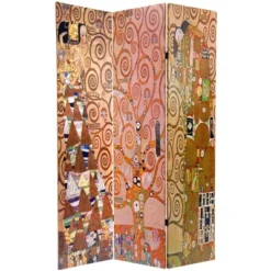 6' Tall Double Sided Works Of Klimt Room Divider - Oriental Furniture -Lush Living Store GUEST ac9bbd95 3f1f 443c 84d5 ab896315382b